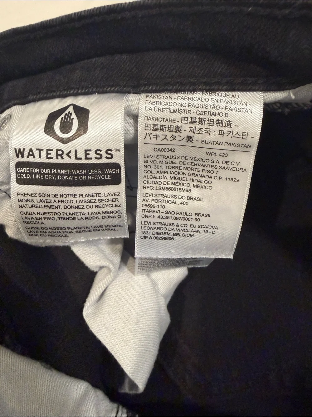 Levi's 511 Black Slim Straight Jeans 29x30